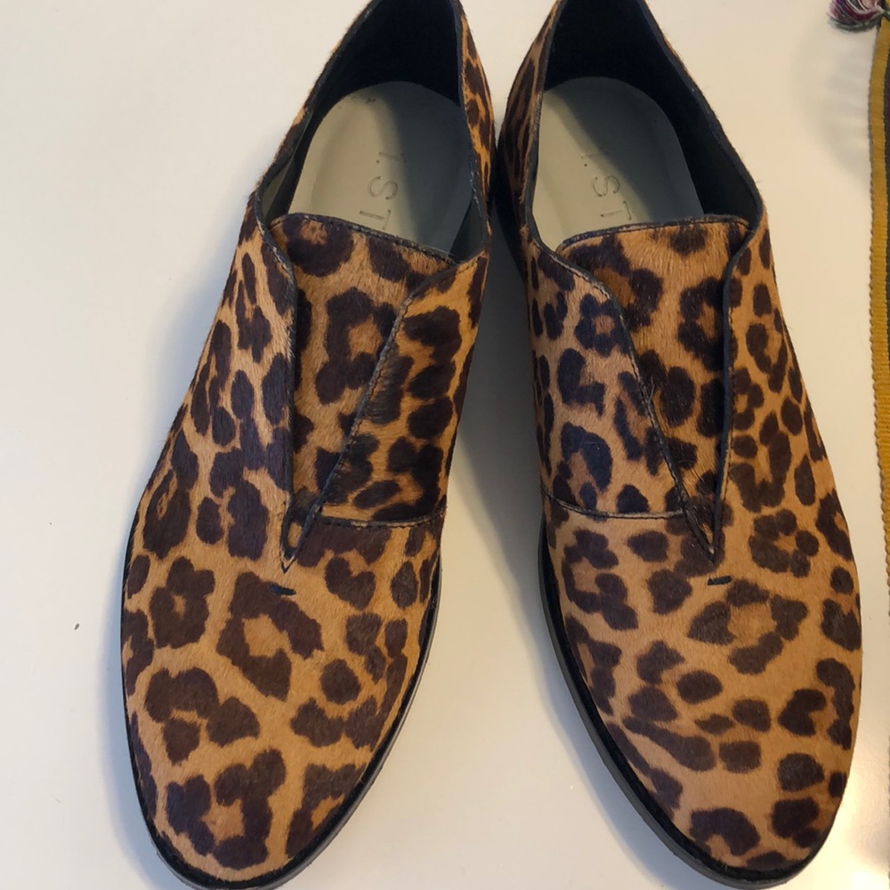 Leopard print loafers